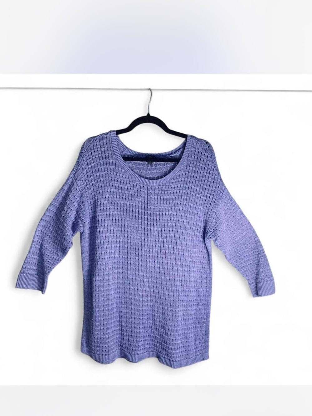 Talbots Lilac Knit Scoop Neck Sweater size 1X